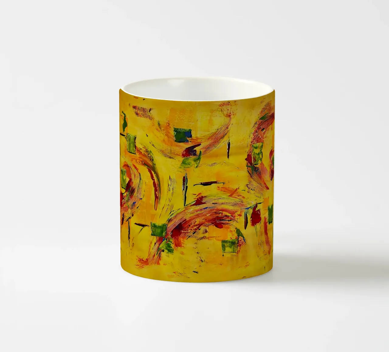 Large size 1. tazza in ceramica da Thierry Vobmann Abstract painting