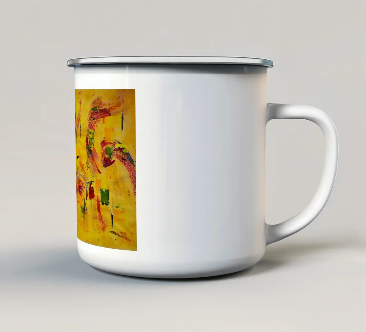 Large size 1. tazza in smalto da Thierry Vobmann Abstract painting