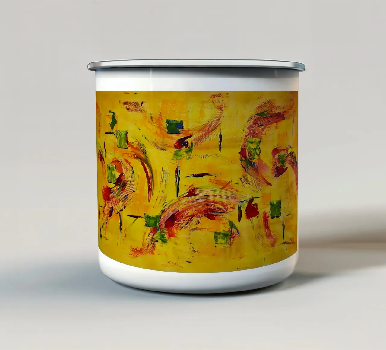 Large size 1. tazza in smalto da Thierry Vobmann Abstract painting