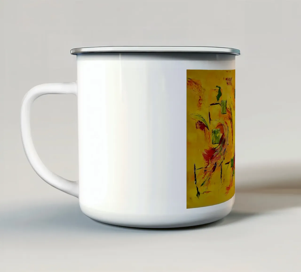 Large size 1. tazza in smalto da Thierry Vobmann Abstract painting