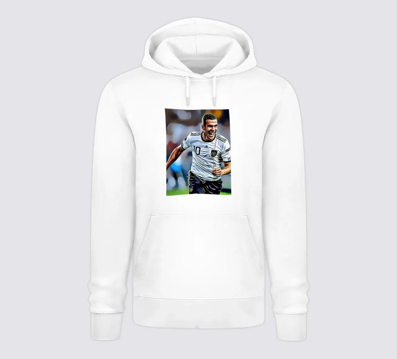 Lukas Podolski felpa con cappuccio da dark eagle