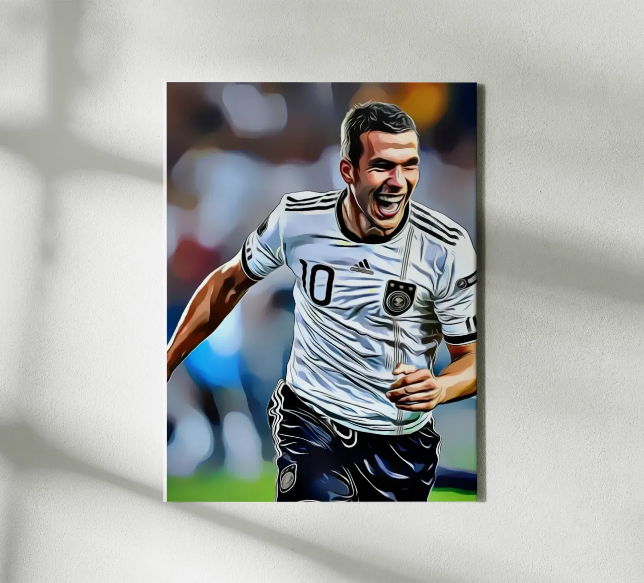 Lukas Podolski tela con Cornice a cassetta da dark eagle