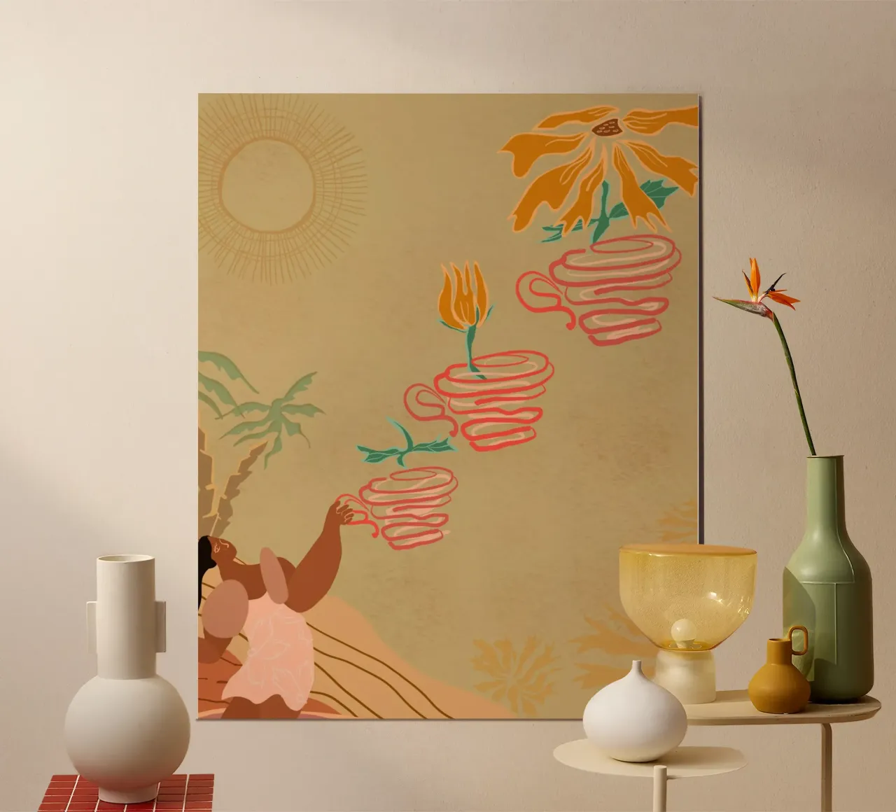 Everything will Fall into Place in Time hahnemühle by Inha Arceo Arts