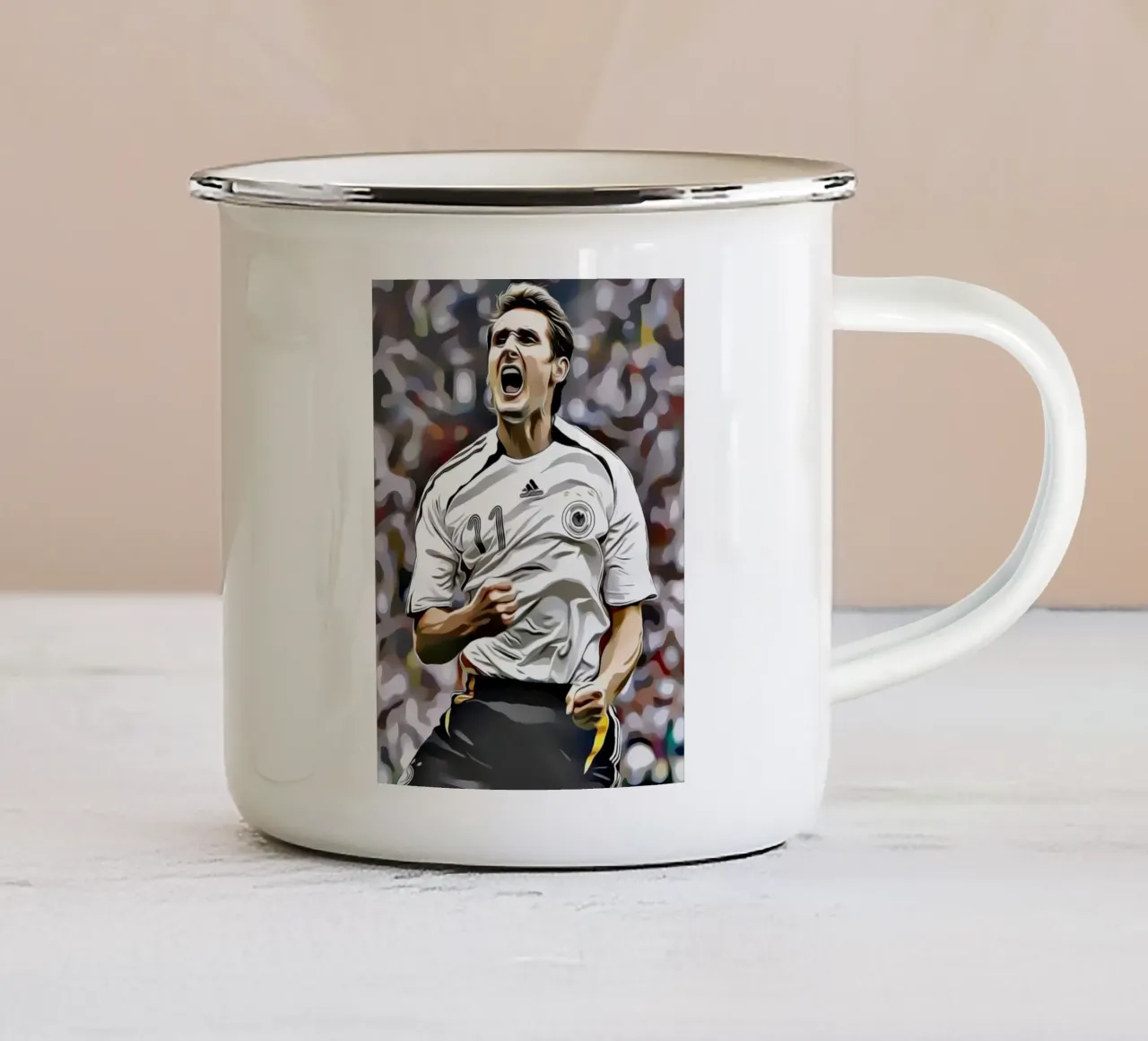 Miroslav Klose tazza in smalto da dark eagle