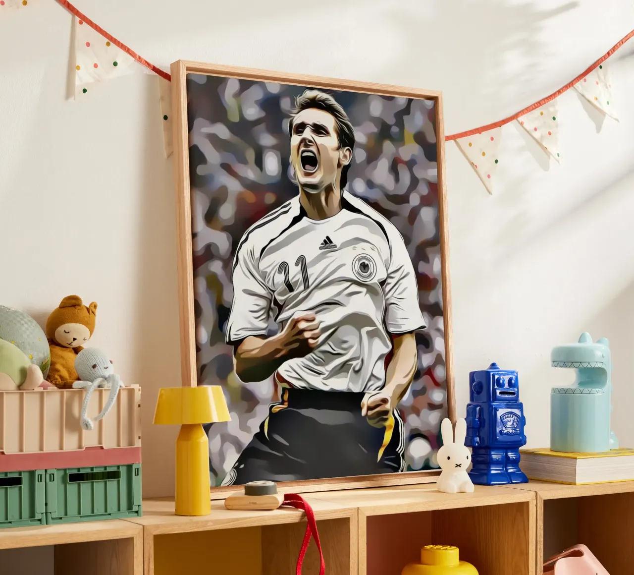Miroslav Klose tela con Cornice a cassetta da dark eagle