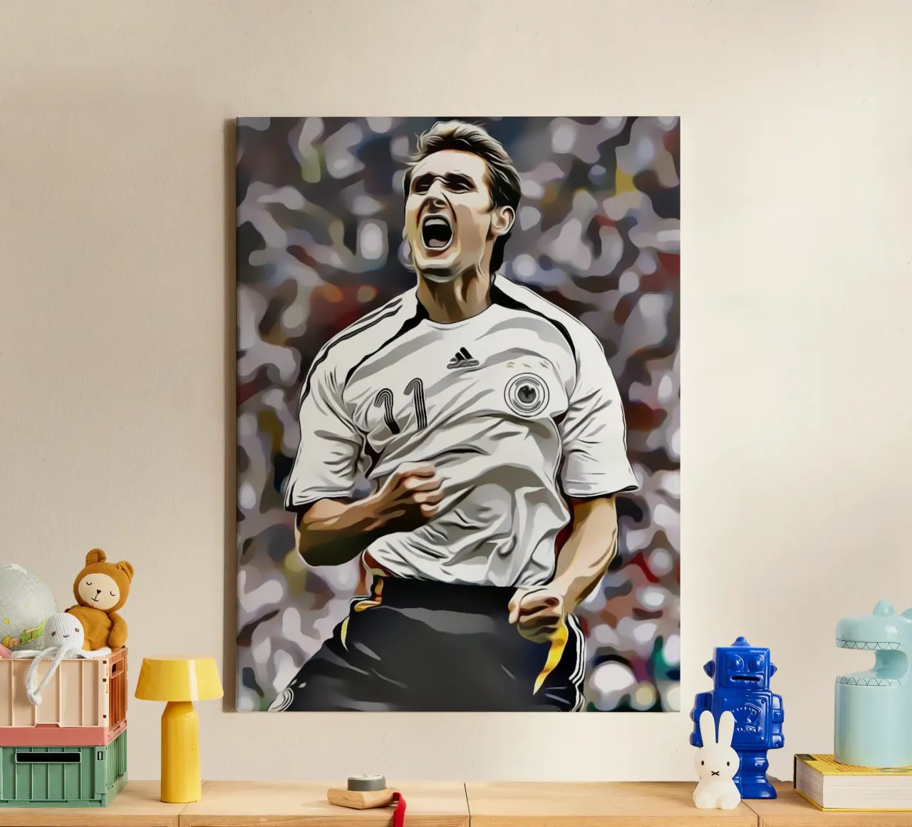 Miroslav Klose tela con Cornice a cassetta da dark eagle