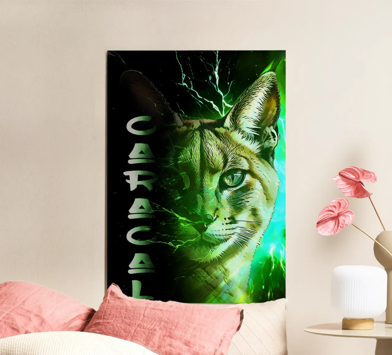 1001 aura art caracal poster da aank1001
