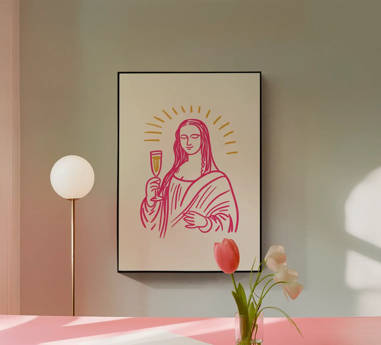 Champagne Lisa plexiglass da Studio Zephyr