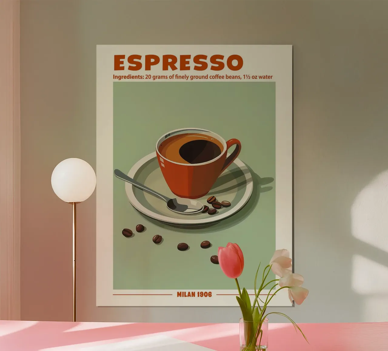 Espresso, Mailand 1906 Poster von hanna shop