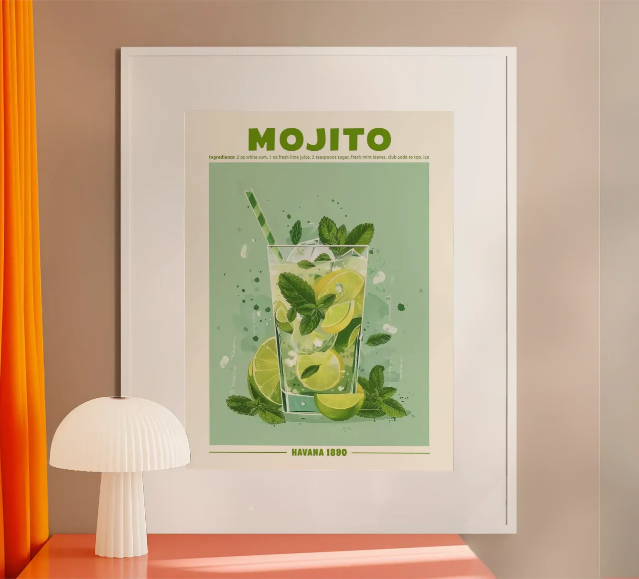 Mojito, L'Avana 1890 poster da hanna shop
