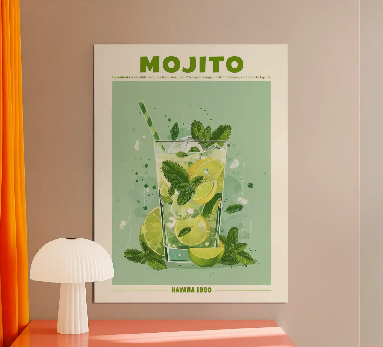 Mojito, L'Avana 1890 poster da hanna shop
