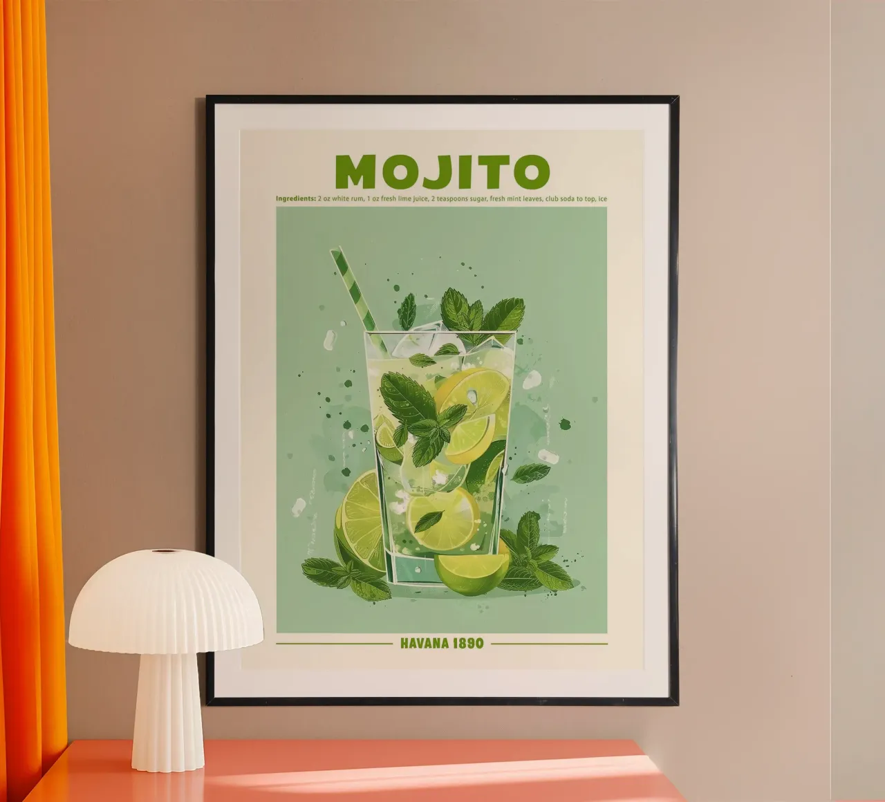 Mojito, L'Avana 1890 poster da hanna shop