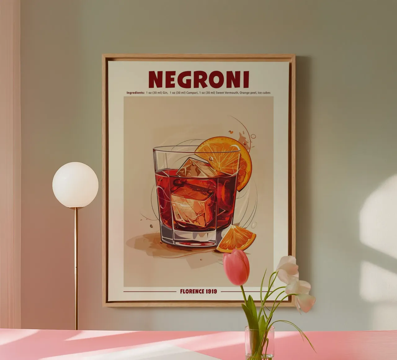 Negroni, Firenze 1919 II tela con Cornice a cassetta da hanna shop