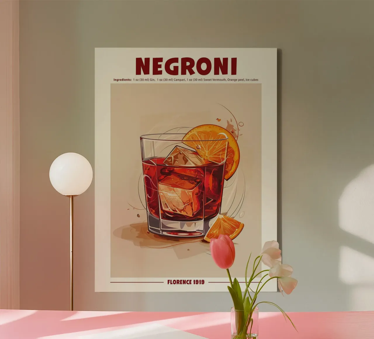 Negroni, Firenze 1919 II tela con Cornice a cassetta da hanna shop