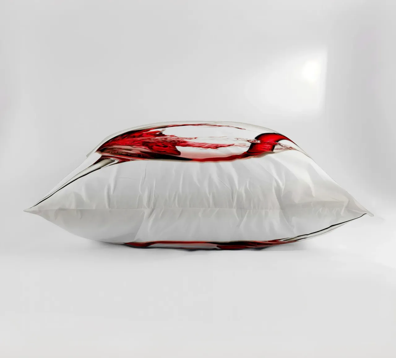 Vino rosso in un bicchiere cuscino da hanna shop