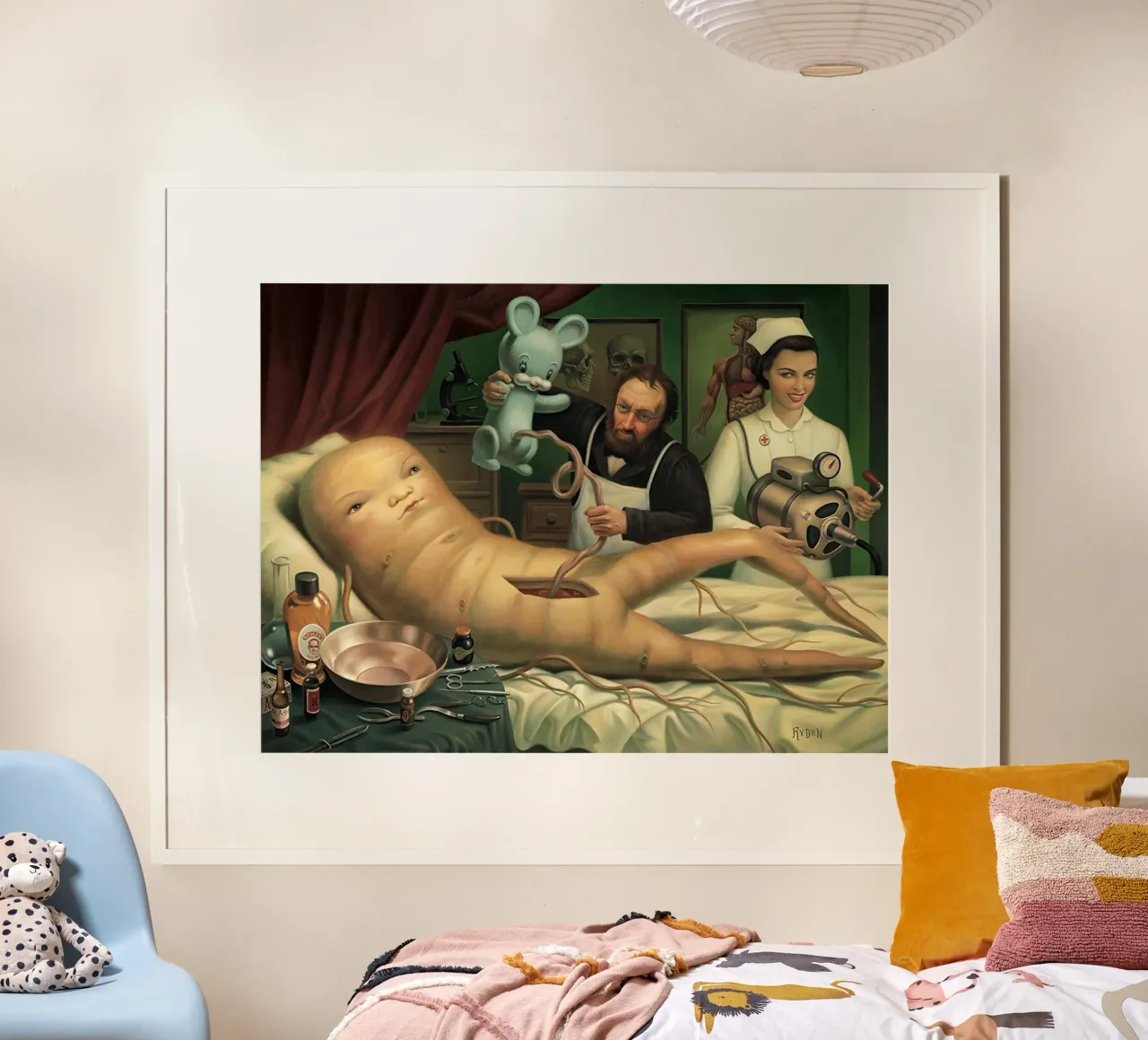 La nascita poster con telaio in alluminio da Chistov Shops