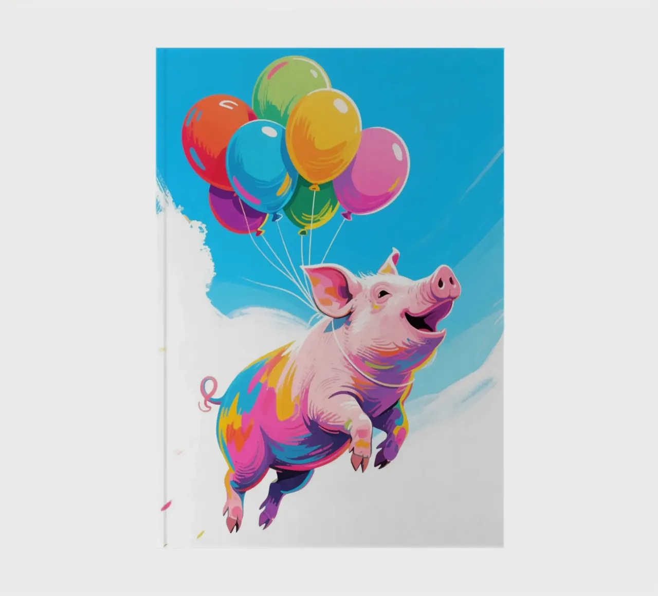 floating pig notebook by knowledge