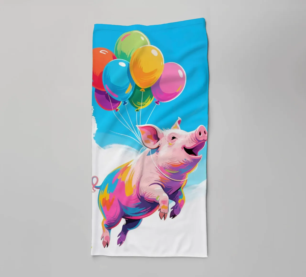 floating pig towel by knowledge