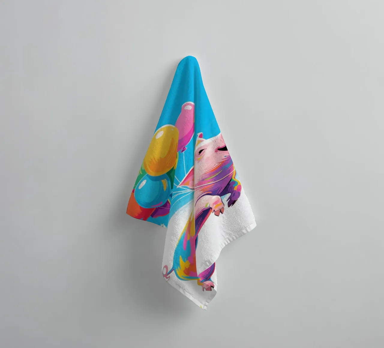 floating pig towel by knowledge