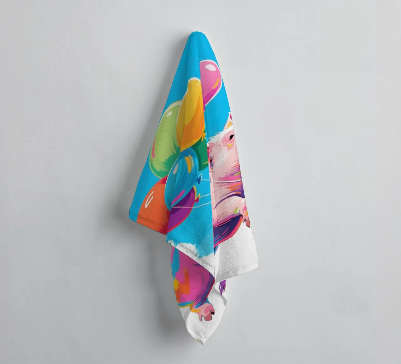 floating pig towel by knowledge