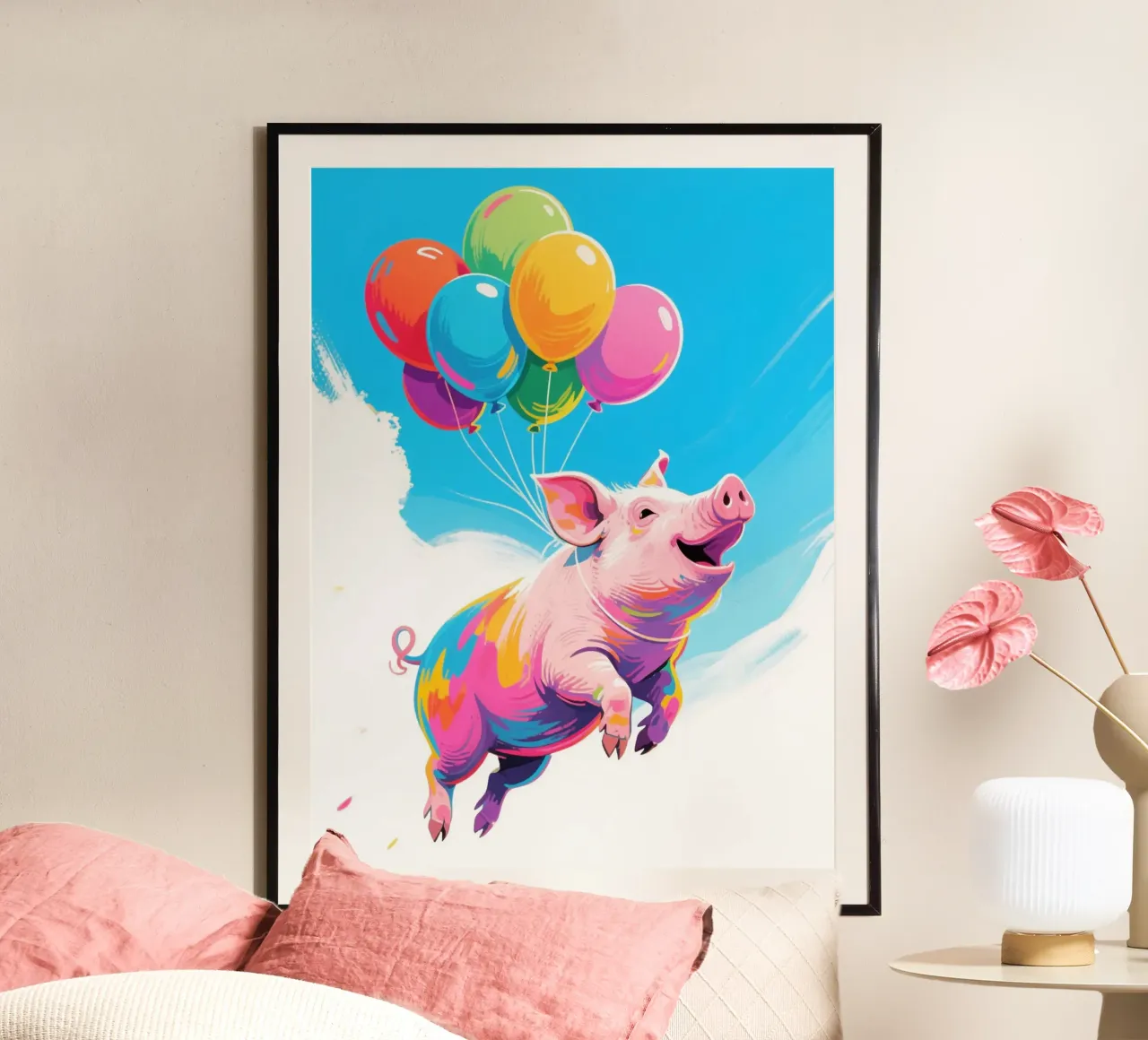 maiale galleggiante poster da knowledge
