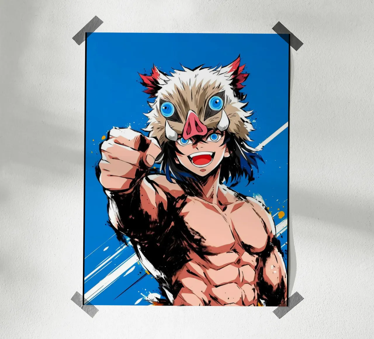 DS - Rengoku Oversize Classic poster con telaio in alluminio da igoshartwrks