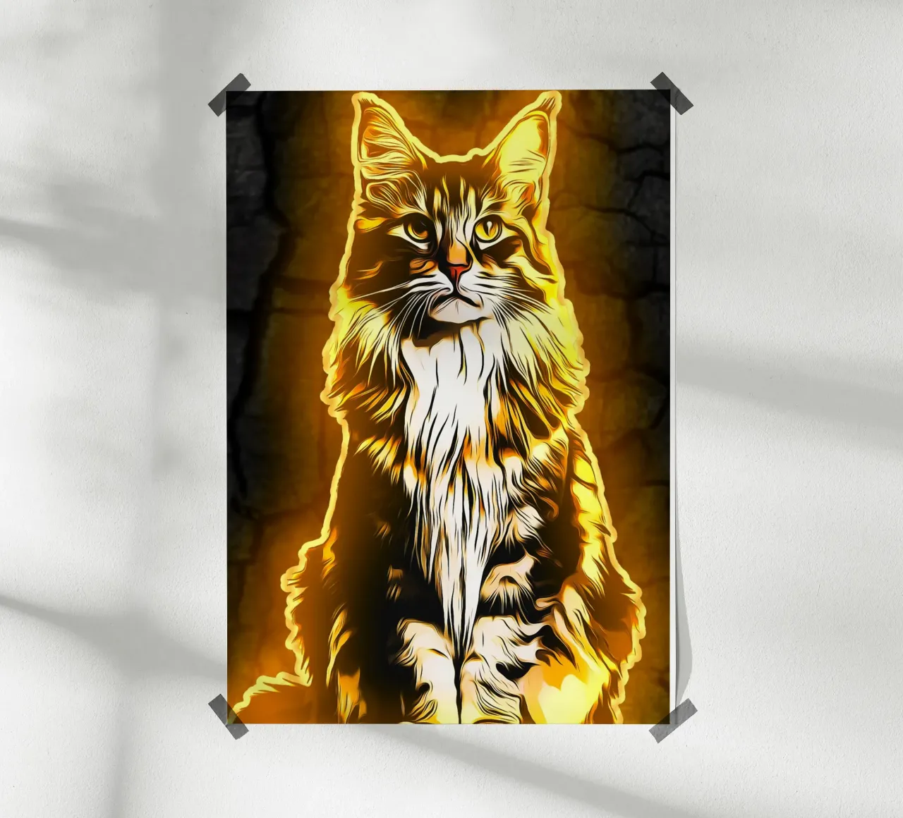 1001 neon art MC poster da aank1001