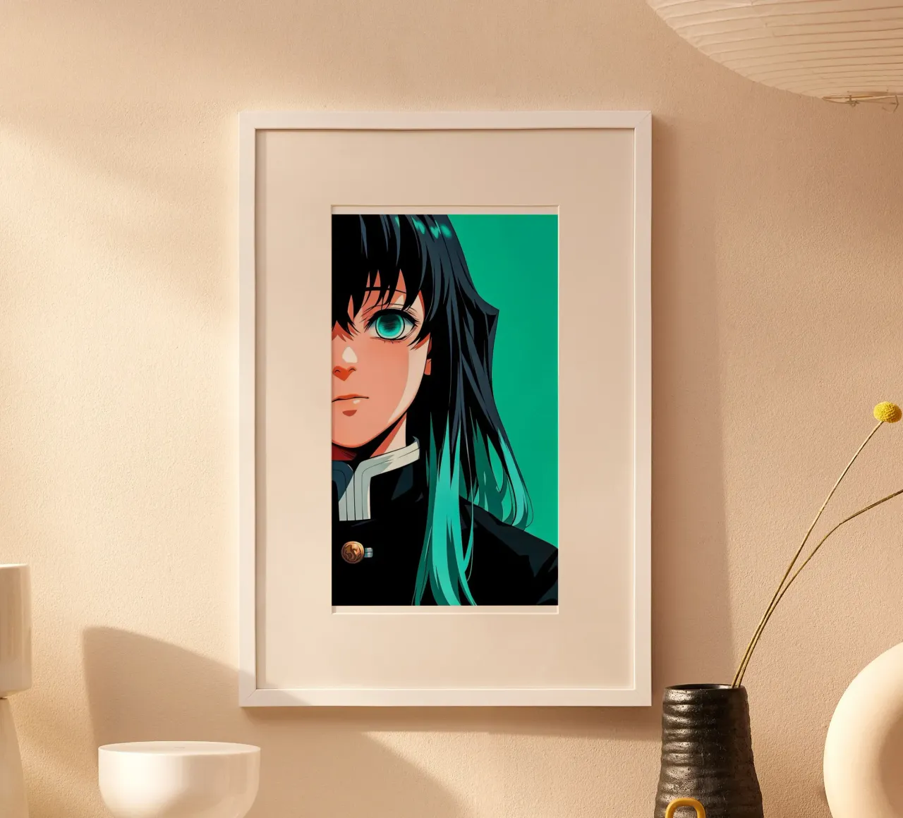 Muichiro Tokito DS Classic poster con telaio in alluminio da igoshartwrks