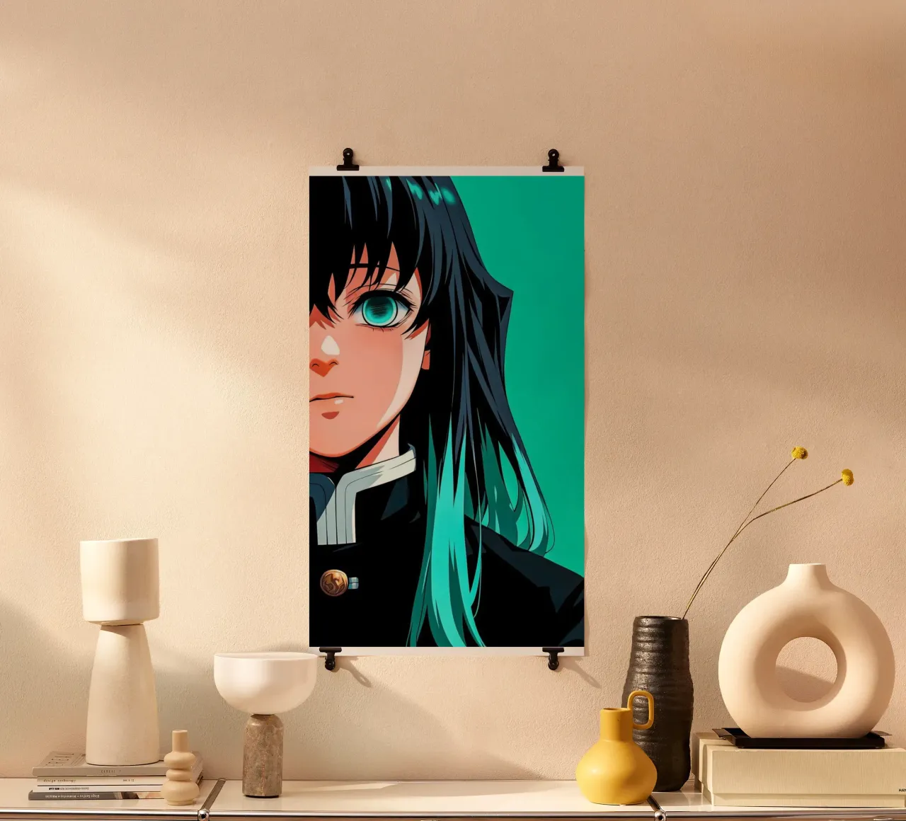 Muichiro Tokito DS Classic poster con telaio in alluminio da igoshartwrks