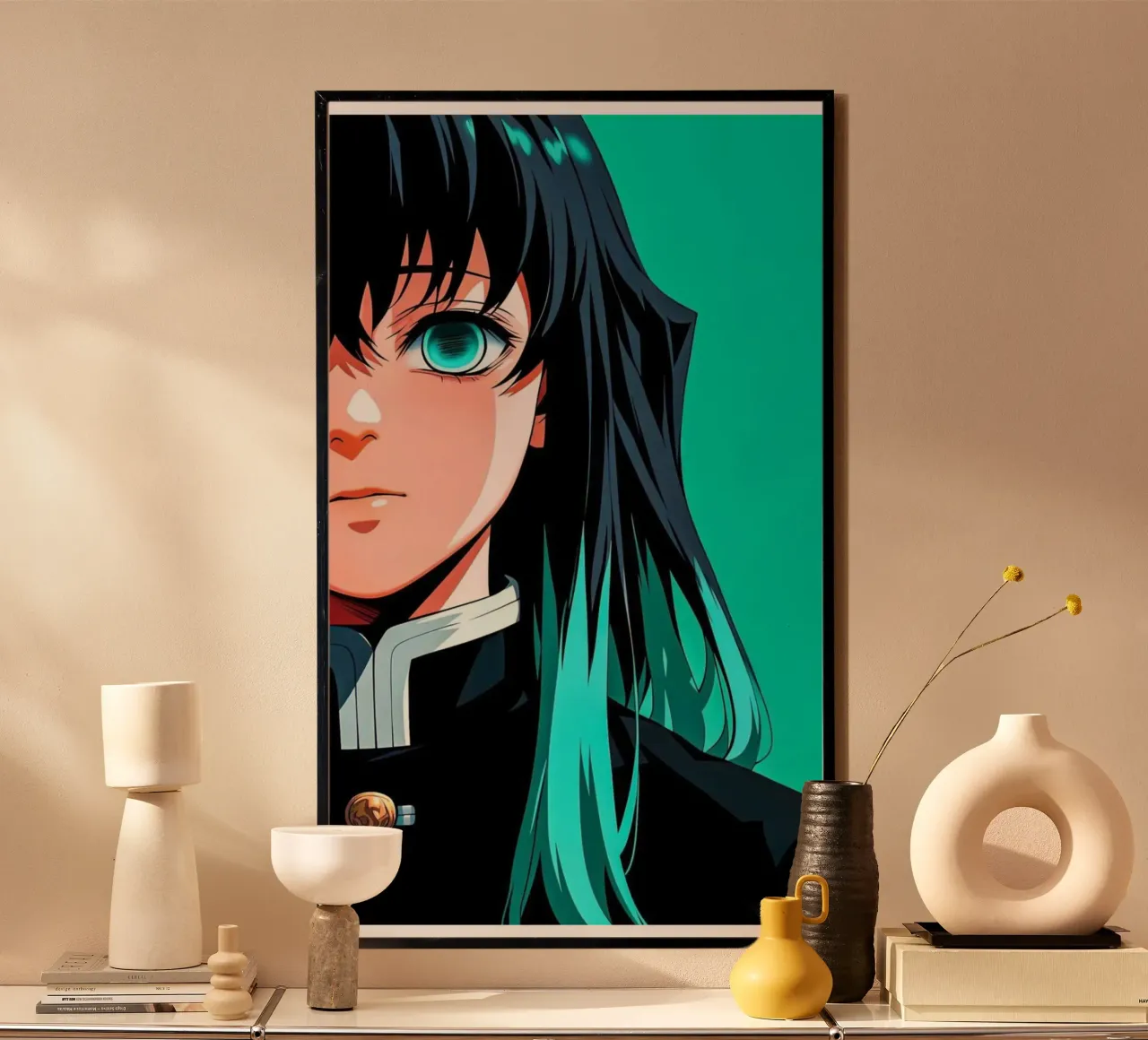 Muichiro Tokito DS Classic poster con telaio in alluminio da igoshartwrks