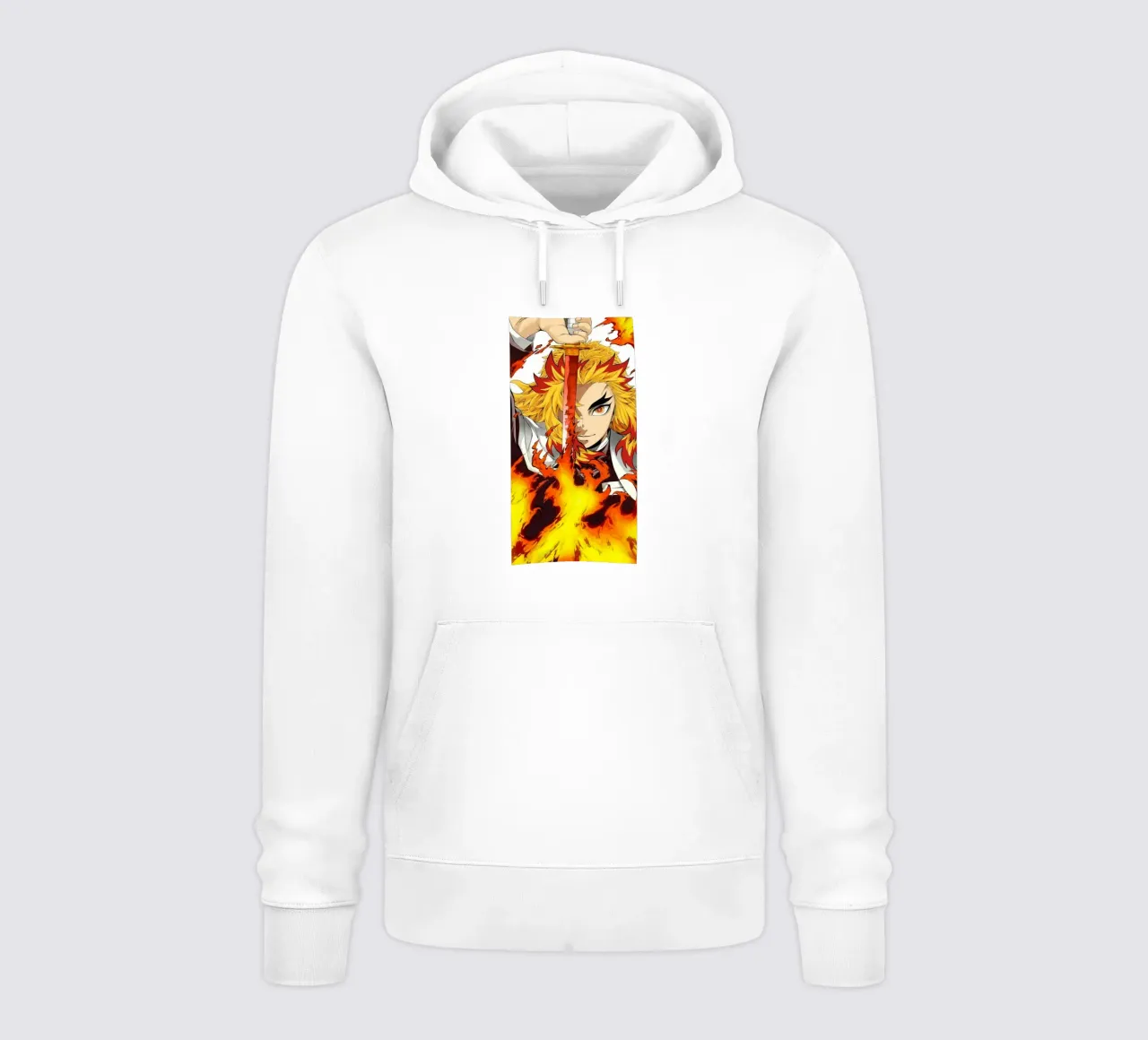 Kyojuro Rengoku Kimetsu No Yaiba Classico felpa con cappuccio da igoshartwrks