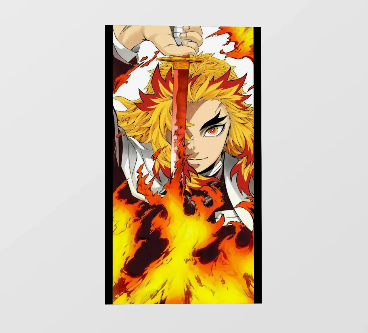Kyojuro Rengoku Kimetsu No Yaiba Classico telo in pvc da igoshartwrks
