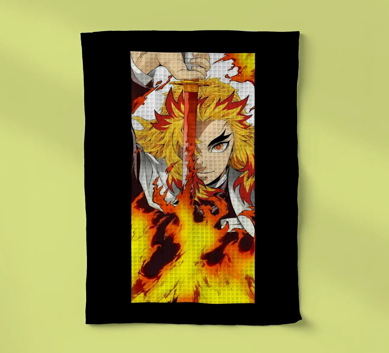 Kyojuro Rengoku Kimetsu No Yaiba Classico canovaccio da cucina da igoshartwrks
