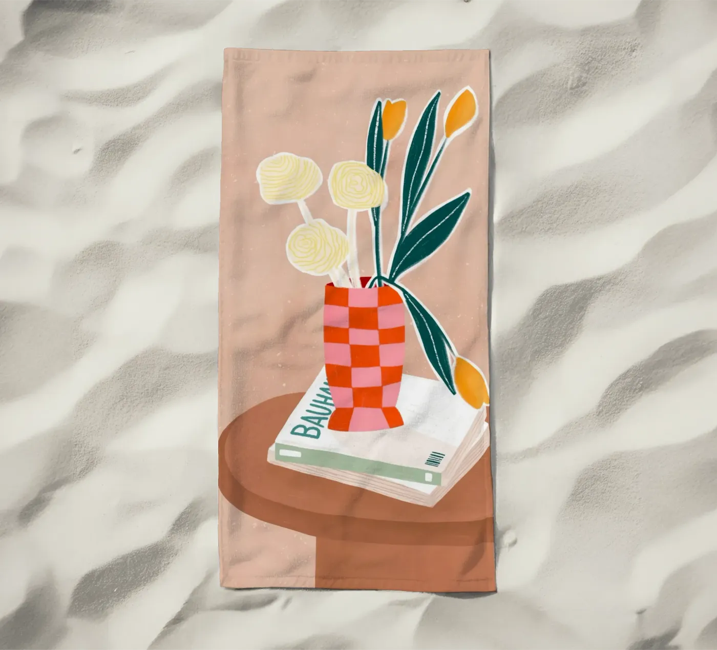 Checkered Vase telo mare da Bea Mueller