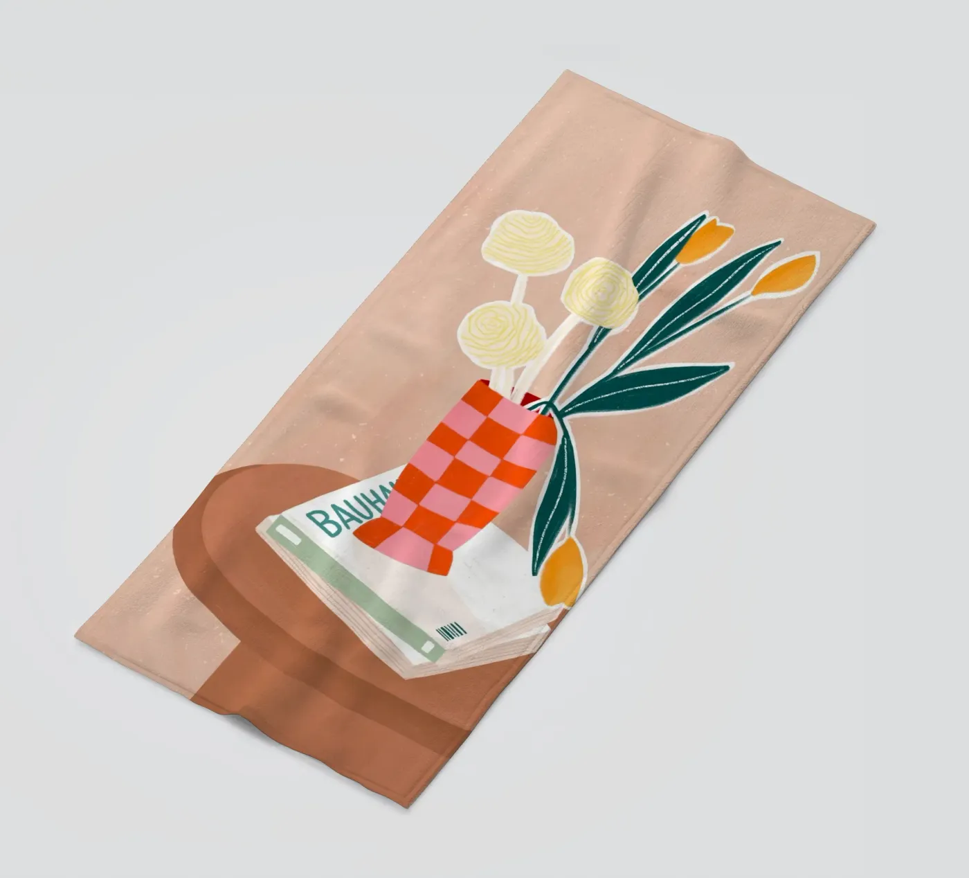 Checkered Vase telo mare da Bea Mueller