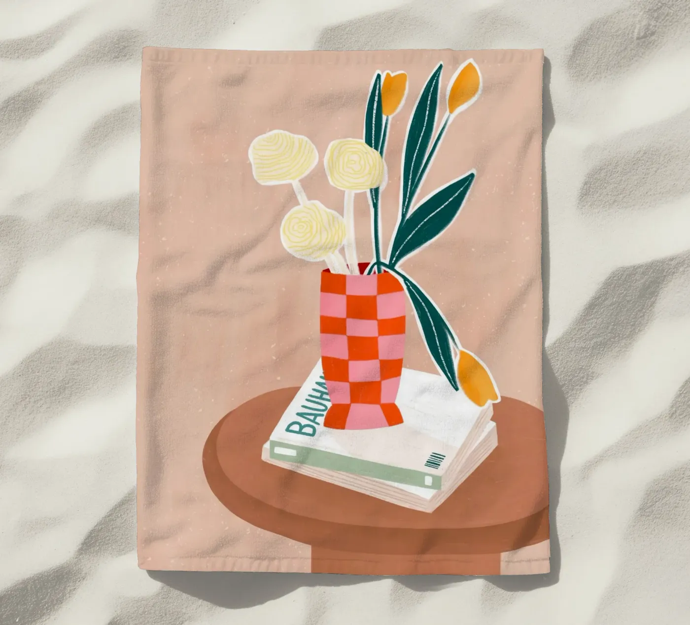 Checkered Vase telo mare da Bea Mueller