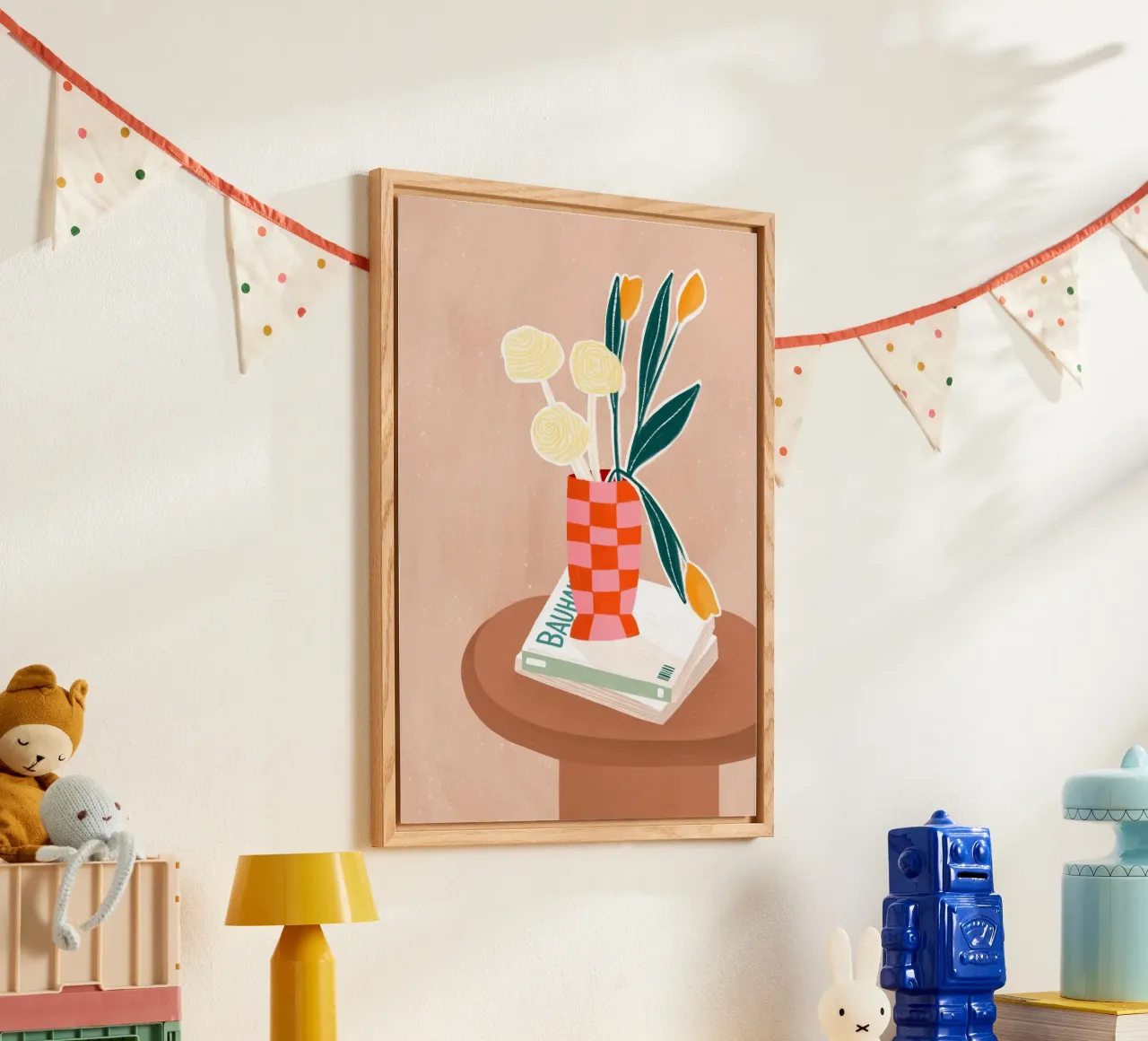 Checkered Vase plexiglass da Bea Mueller