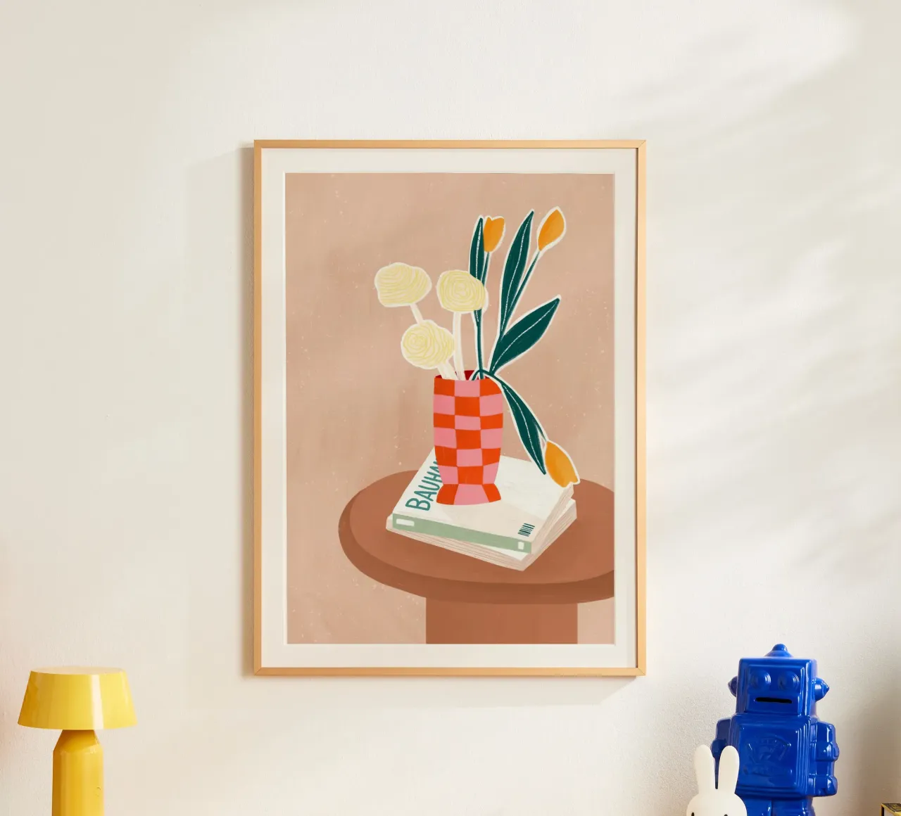 Checkered Vase poster da Bea Mueller