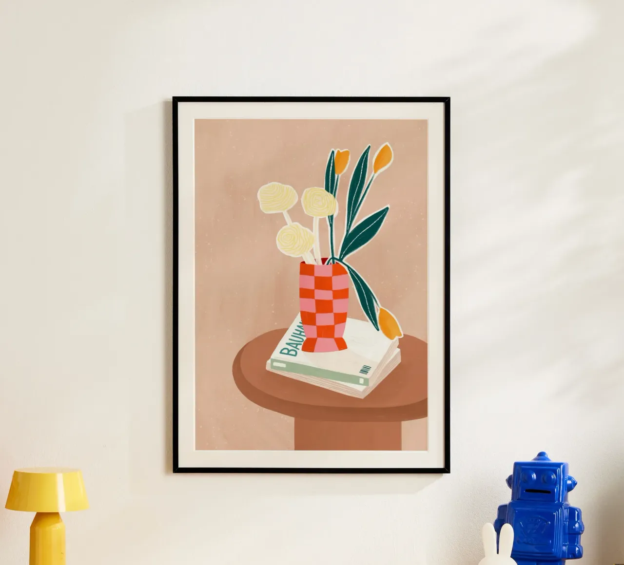 Checkered Vase poster da Bea Mueller
