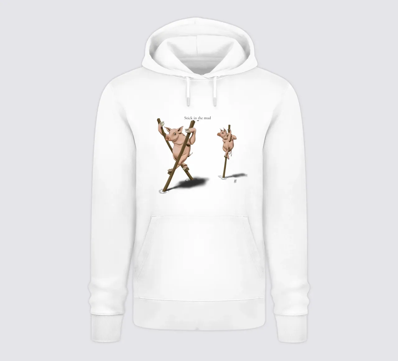 Stick in the Mud (Titled) felpa con cappuccio da Rob Art | Illustration