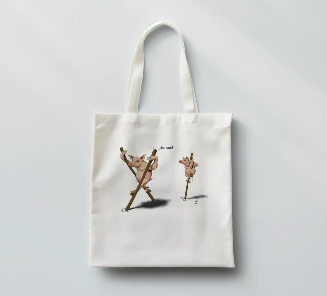 Stick in the Mud (Titled) borsa in juta da Rob Art | Illustration