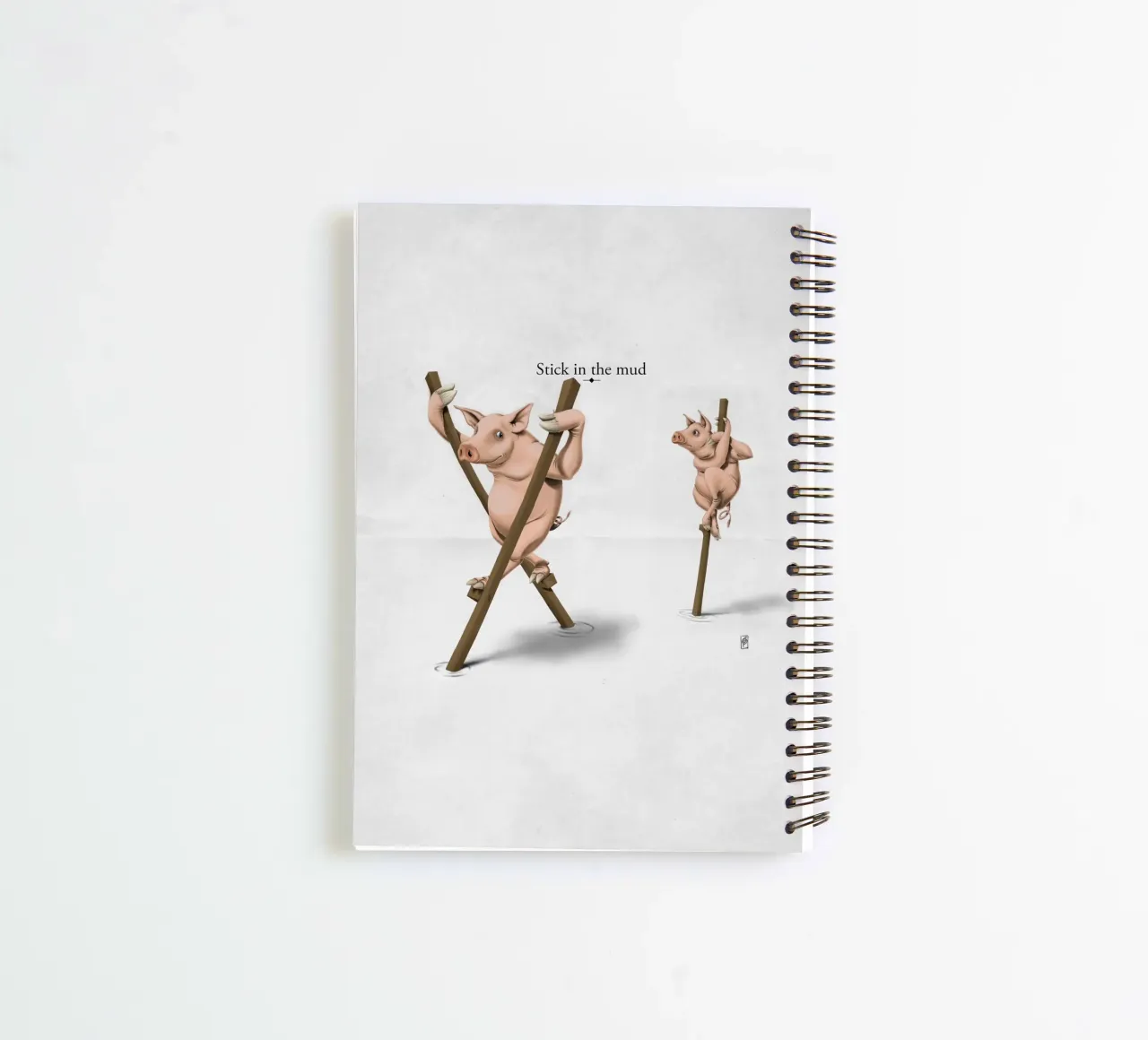 Stick in the Mud (Titled) diario ad anelli da Rob Art | Illustration