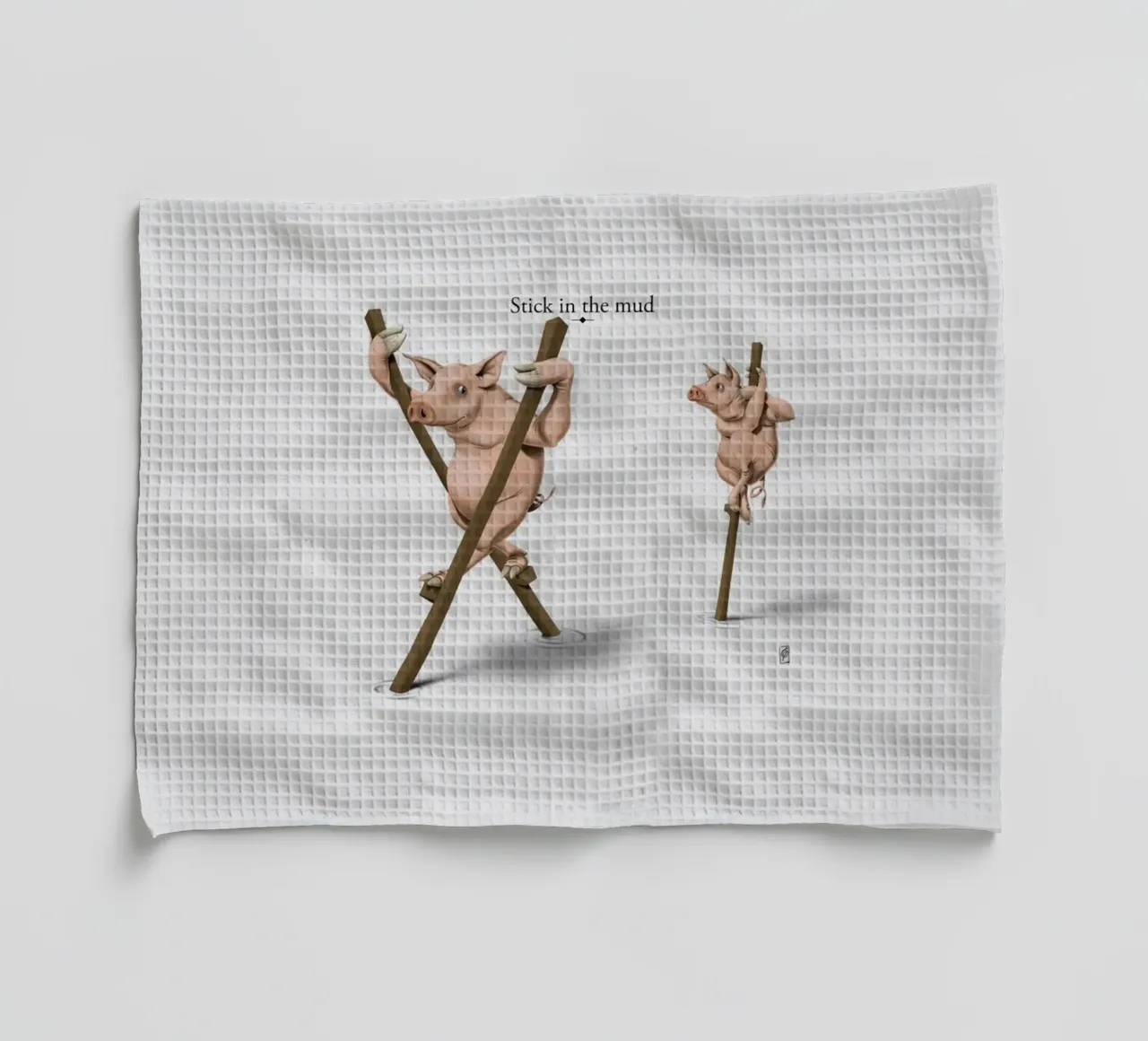 Stick in the Mud (Titled) canovaccio da cucina da Rob Art | Illustration