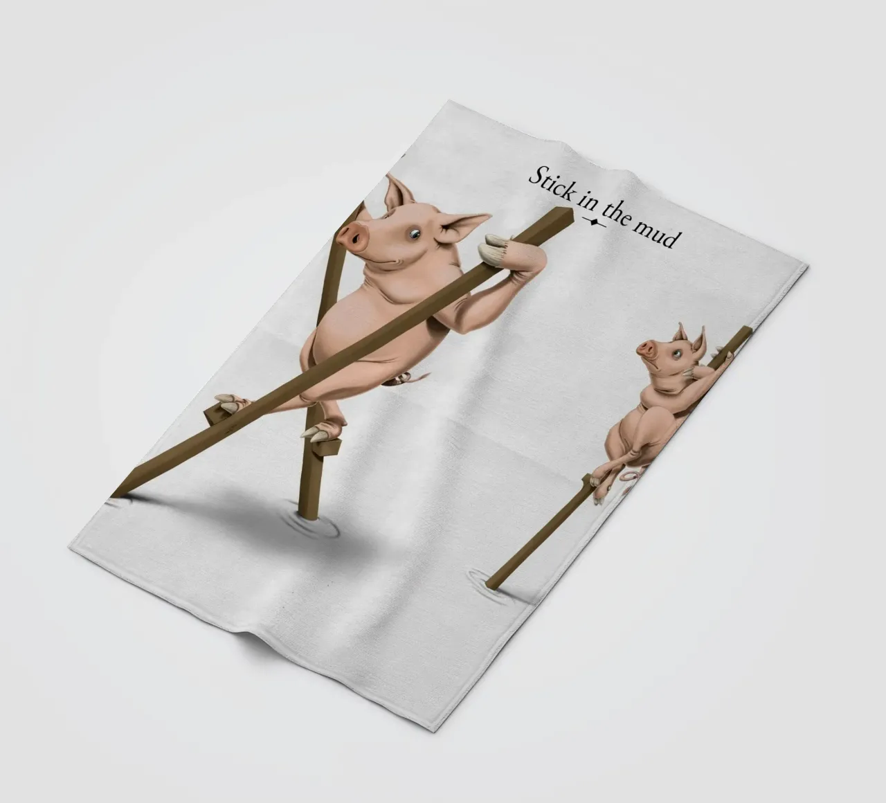 Stick in the Mud (Titled) coperta in pile da Rob Art | Illustration