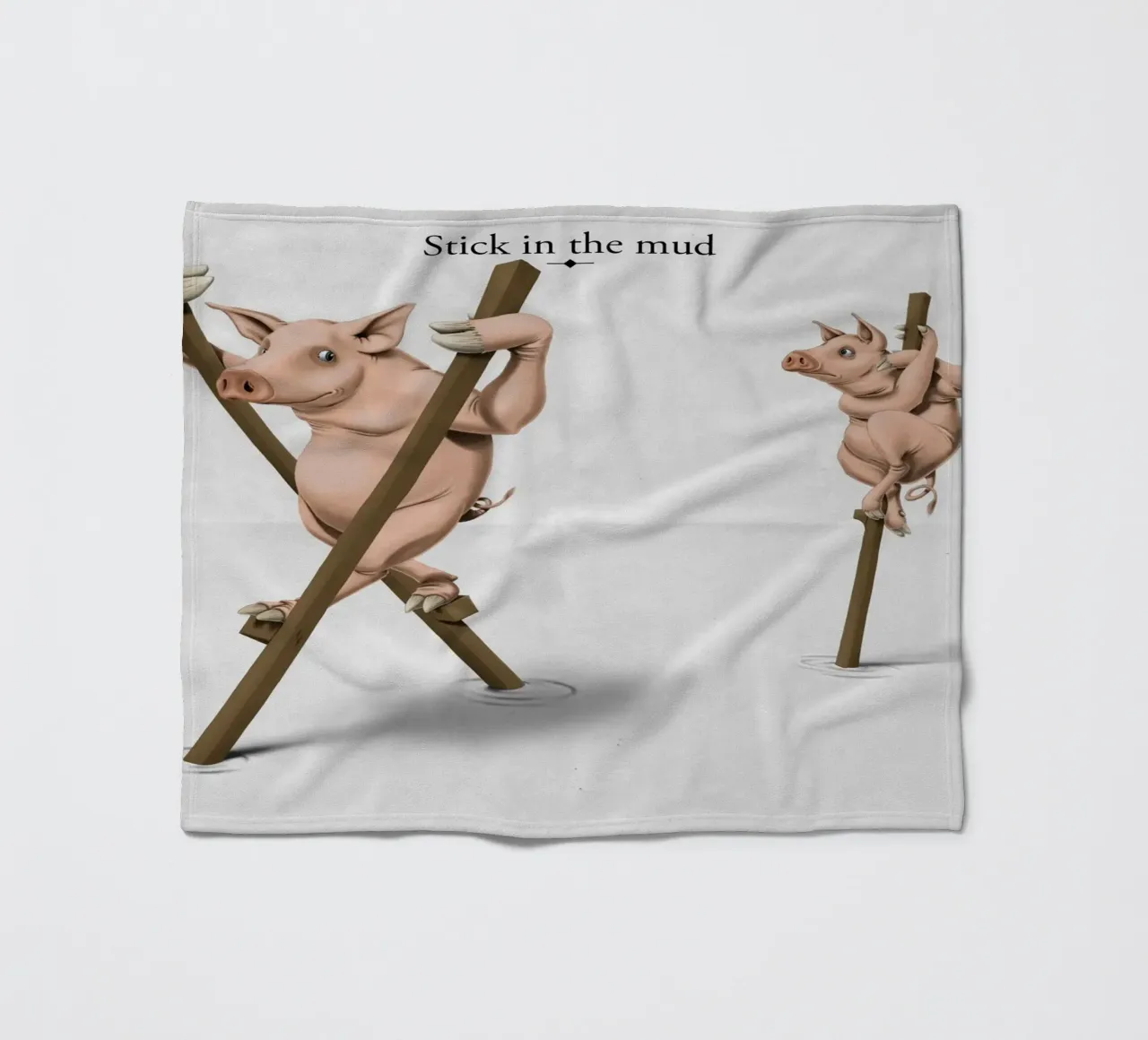 Stick in the Mud (Titled) coperta in pile da Rob Art | Illustration