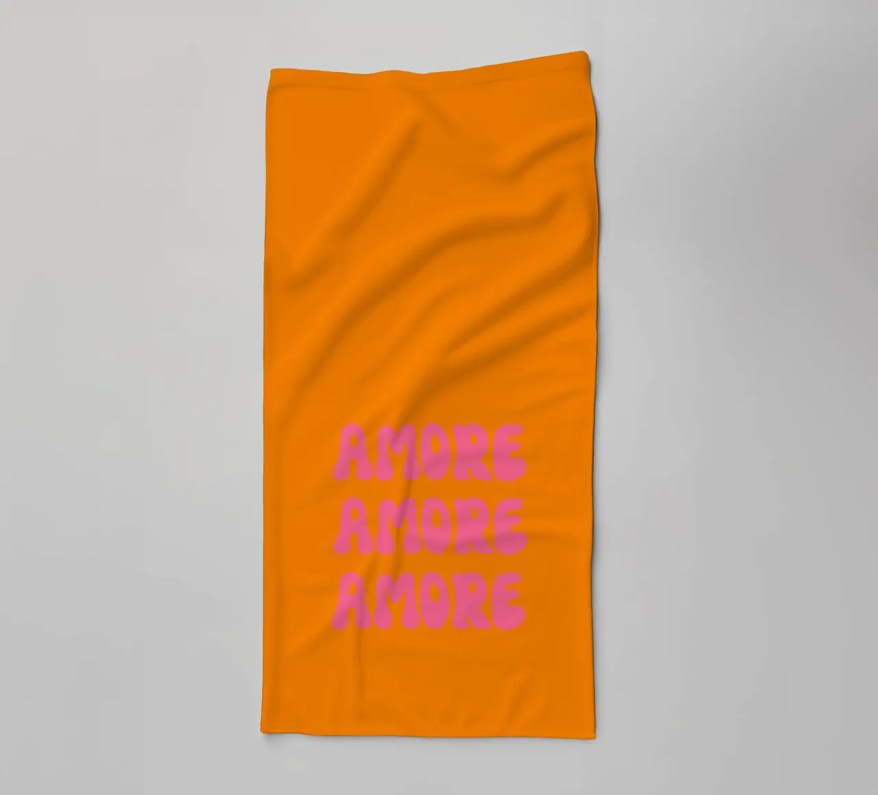 Amore Retro Pink Orange asciugamano da bagno da Alisa Knöß