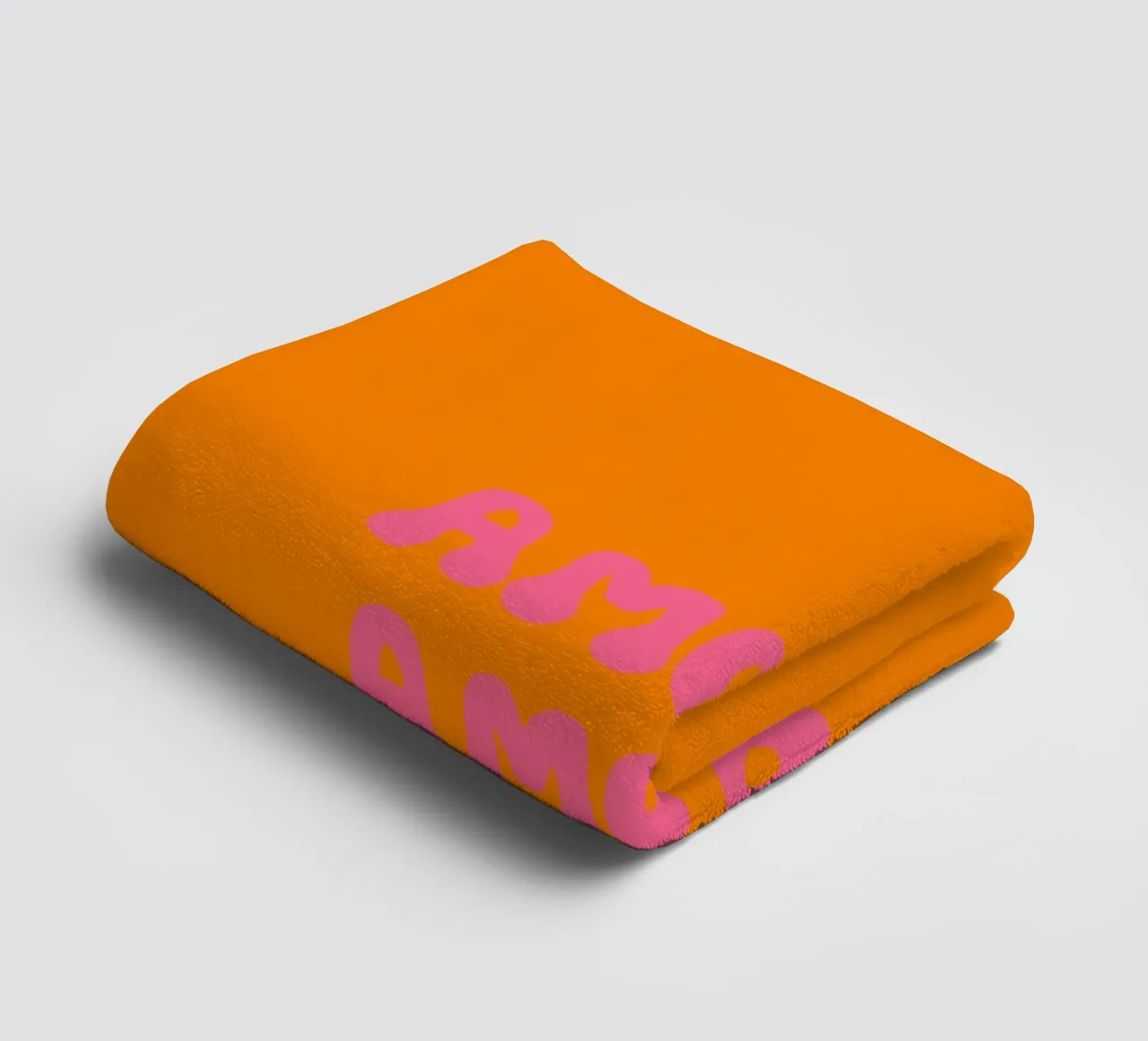 Amore Retro Pink Orange asciugamano da bagno da Alisa Knöß