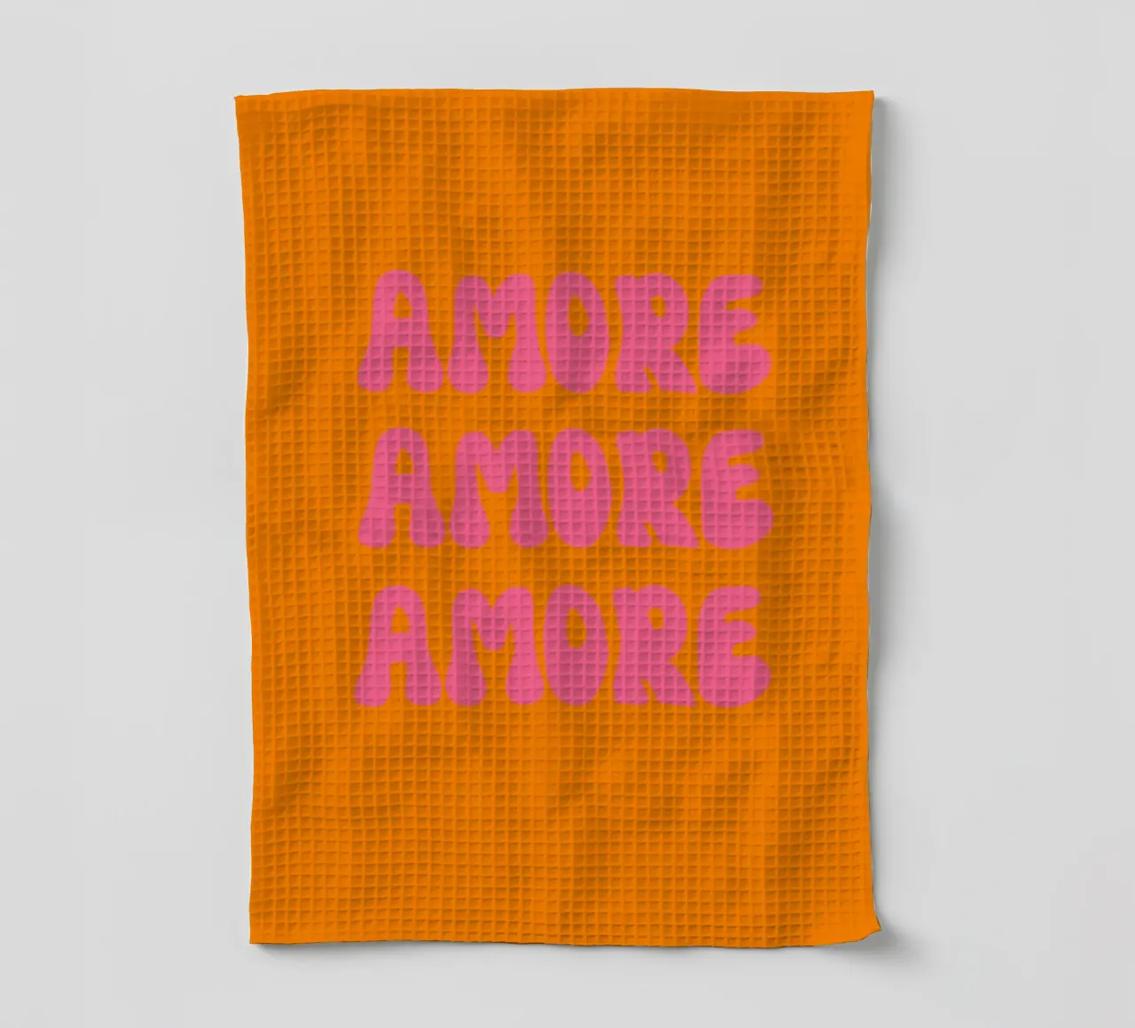 Amore Retro Pink Orange canovaccio da cucina da Alisa Knöß