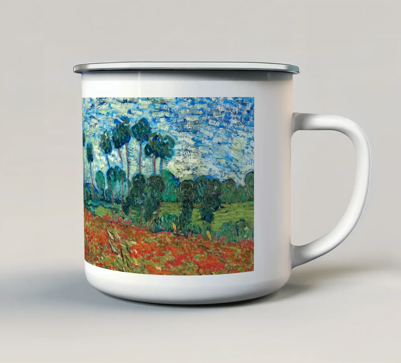 Poppy Field 1890 - Van Gogh tazza in smalto da apoloprints