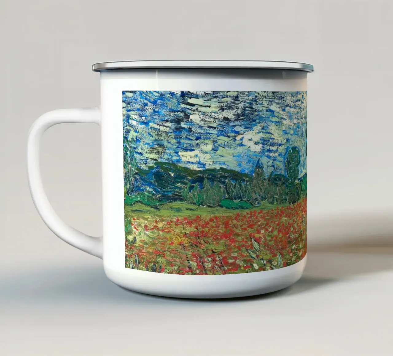 Poppy Field 1890 - Van Gogh tazza in smalto da apoloprints